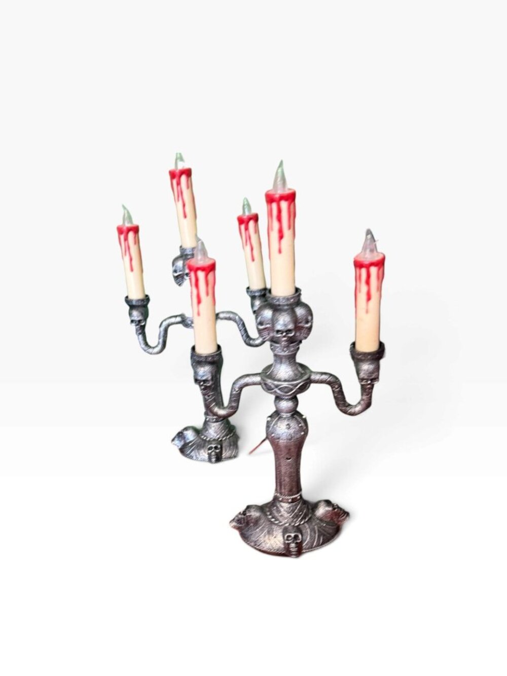 NWOT Set of 2 Halloween LED Candelabra Decorations – Battery Operated